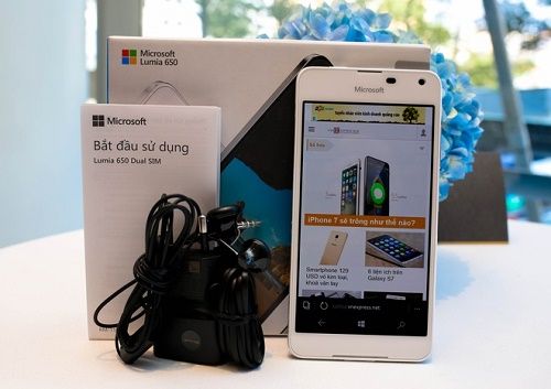 Điện thoại Lumia 650 chính thức lên kệ tại Việt Nam