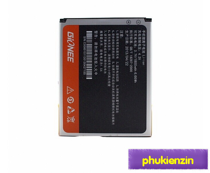 Pin điện thoại Gionee Passion P2 GN705W, GN705T, GN818T - Giá 190.000đ
