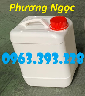 Can nhựa 5 Lít vuông, can nhựa HDPE, can 5L vuông 4 núm