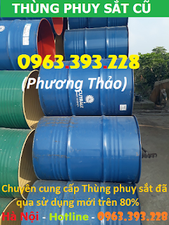 Kho cung cấp Thùng phuy sắt đã qua sử dụng mới trên 80% tại Hà Nội