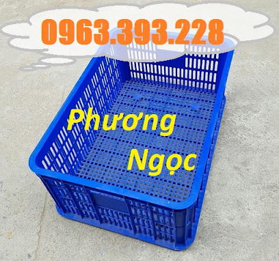 Sóng nhựa hở HS014, sọt nhựa rỗng công nghiệp, sọt nhựa đựng hàng hóa, thùng nhựa rỗng