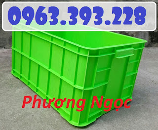 Thùng nhựa công nghiệp, hộp nhựa có nắp cao 31, thùng nhựa HS019