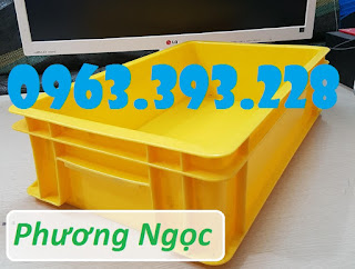 Thùng nhựa đặc B2, khay nhựa đựng linh kiện, thùng có nắp