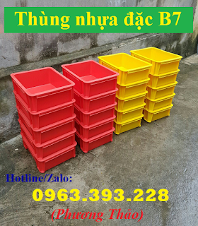 Thùng nhựa đặc B7, hộp nhựa đặc cao cấp tại Hà Nội