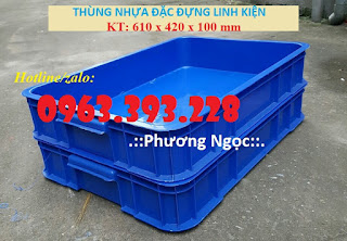 Thùng nhựa đặc cao 10, thùng nhựa đựng linh kiện