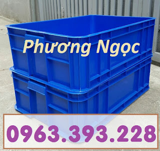 Thùng nhựa đựng linh kiện cao 19, hộp đựng nông sản, sóng nhựa bít HS003