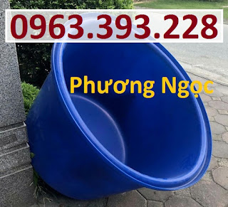 Thùng nhựa nuôi thủy hải sản, thùng nhựa công nghiệp màu xanh