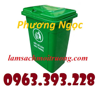 Thùng rác 90 Lít nắp kín, thùng rác nhựa HDPE, thùng rác công nghiệp