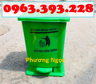 Thùng rác y tế, thùng đựng chất thải y tế, thùng rác đạp chân y tế nhựa HDPE