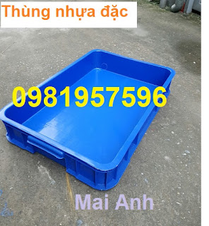 Thùng nhựa đặc cao 10 cm, sóng bít công nghiệp, sóng nhựa công nghiệp