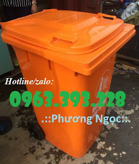 Thùng rác nhựa HDPE 240 Lít, thùng rác công nghiệp 240 Lít nắp kín