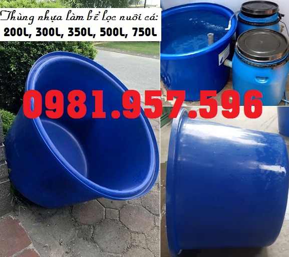 Tank nhựa tròn 350L, tank nhựa tròn 500L, tank nhựa 750L