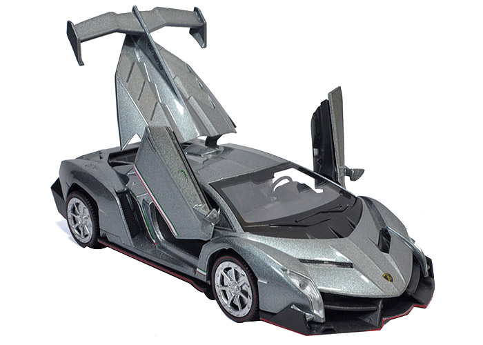 MÔ HÌNH 1/32 SIÊU XE LAMBORGHINI VERENO XÁM - Giá 195.000đ