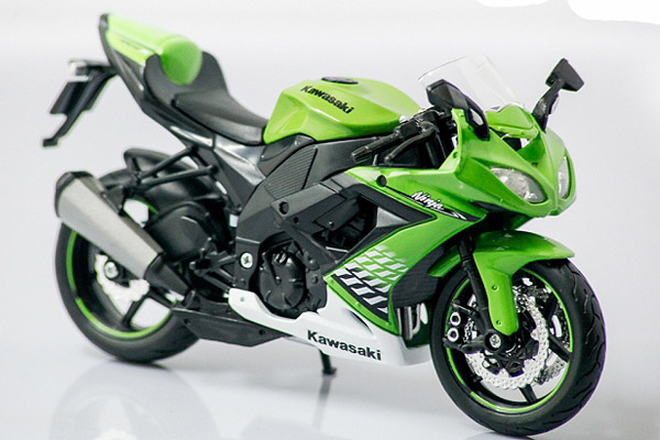 MÔ HÌNH XE 1:12 MOTO KAWASAKI ZX 10R  XANH - JOYCITY - Giá 235.000đ