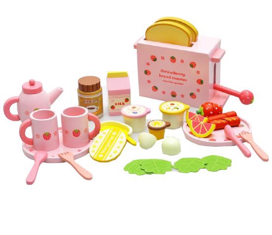 Đồ chơi gỗ Bữa tiệc sáng Sanwich dâu tây Mother Garden - Giá 747.000đ