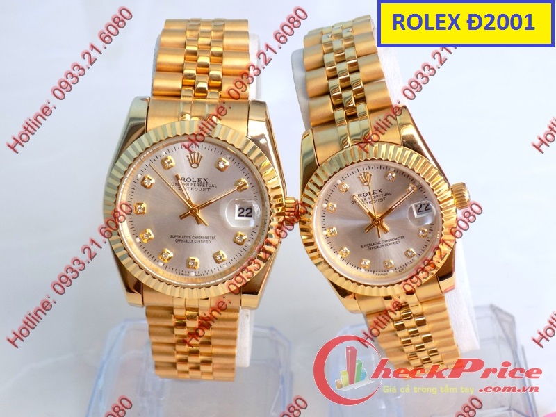 Đồng hồ đeo tay cặp đôi Rolex Đ2001 - Giá 2.800.000đ